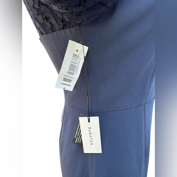 Babaton Masaki Navy Lace Bustier Mini Dress NWT Size 6 (Aritzia Starboard) - Picture 7 of 13